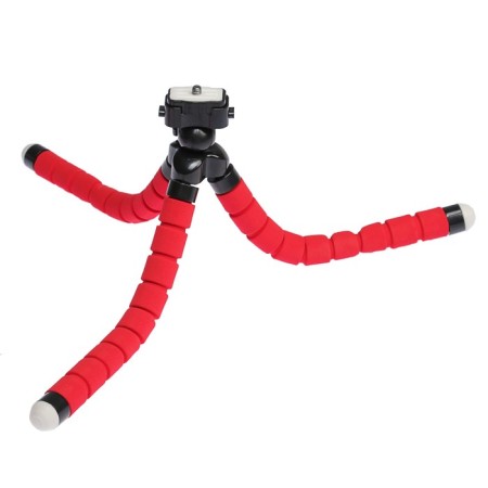 Luazon-Treasel tripod is desktop, for phone, flexible legs, 26 cm, red-6