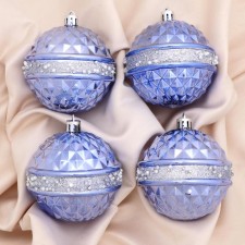 Set of balls plastic D-8 cm, 4 pcs 