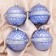 Set of balls plastic D-8 cm, 4 pcs "Ruby" silver-lilac