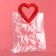 Gift package from PVC, pink, 26.5 x 23 x 12 cm