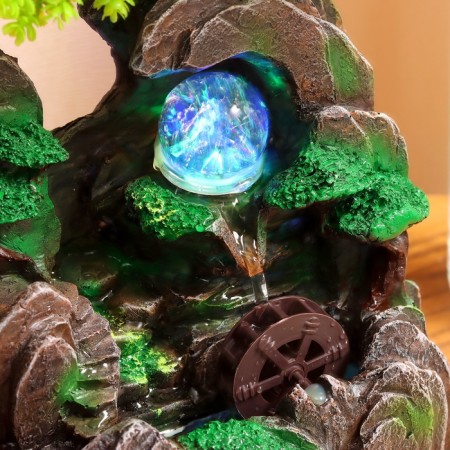 Fountain "Stone Place under the tree" 29x16 cm (with backlight)-1