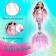 Fairytale doll "Princess Mermaid", purple color