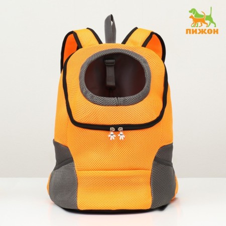 An animal carppet-carrier, maximum weight 16 kg, 36 x 21 x 45 cm, orange