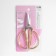 Scissors for needlework, mowed blade, 5 ", 12.5 cm, gold color