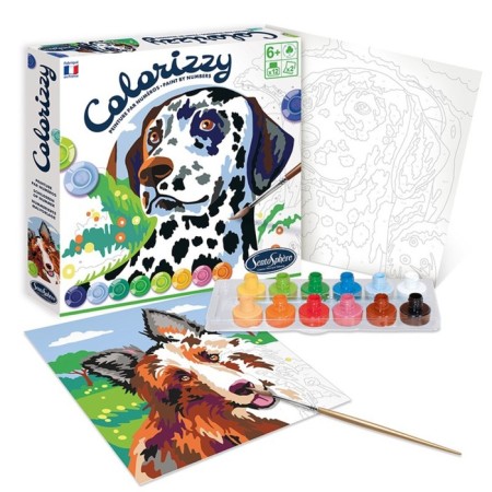 Set of paintings by Sentosphere numbers "Dogs"-1