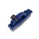 Metal manual tundra brush, hardened wire, plastic with a handle, 4-row