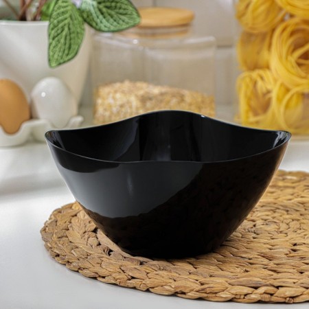 Rondo salad bowl, 1 l, black color