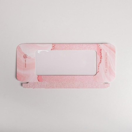 Chocolate box, confectionery packaging, “March 8”, with a window, 17.3 x 8.8 x 1.5 cm-4