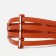 Women's belt, width 11 cm, elastic band, on buttons, redhead color