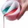 Silicone glass for fluid art, 2 sections