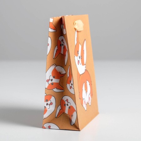 Package Gift Crafts Vertical, packaging, "dog", S 12 x 15 x 5.5 cm-3