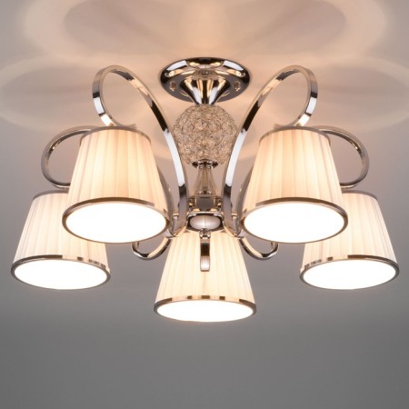Tessa chandelier, 5x40W E14, color chrome-1