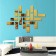 Interior stickers "bricks", mirror, wall decor, set 18 pcs, 15 x 6 cm