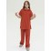 Sleeveless sweatshirt for girls Pelican, height 122 cm, Terracotta color