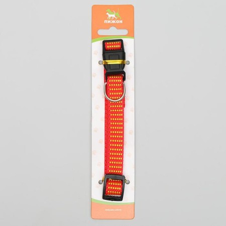 Rhynthey collar, 40 x 1.5 cm, red-yellow-2