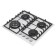 Honel Homsar HGG646WH, gas, 4 burners, white
