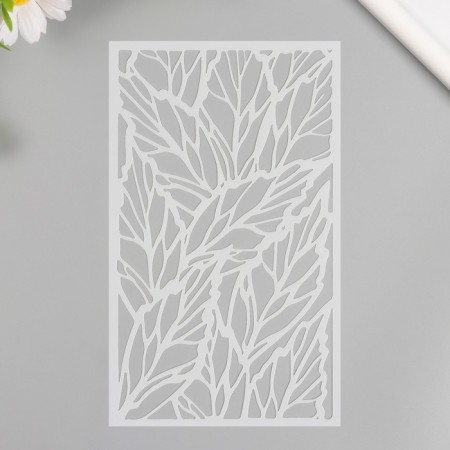 Stencil background plastic "Listopad" 12x20 cm