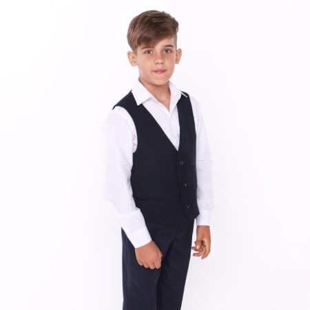 School vest for a boy, dark blue, height 152 (38/m)-5