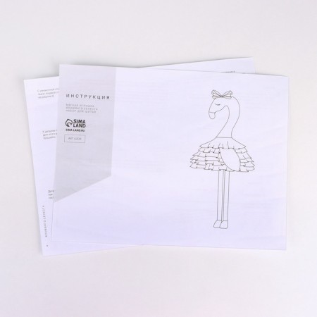 Sewing kit. Soft toy "Flamingo Celesta", 25 cm-6