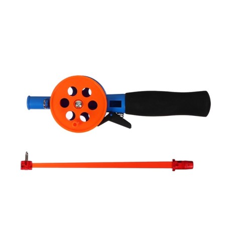 Winter fishing rod, neoprene pen, length 33 cm, orange color, HFB-34-6