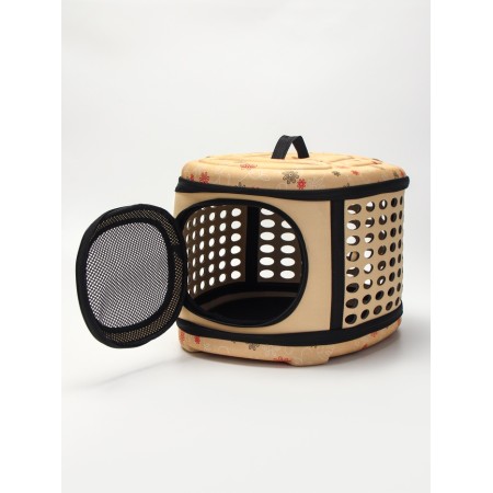 The folding bag is large, the EVA material, 42.5 x 37.5 x 29.5 cm, beige-1