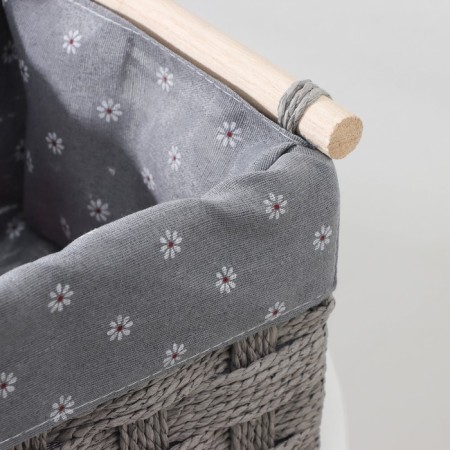 Basket for storage laid handmade DOLAND, 41 × 30 × 20 cm, color mix-6