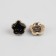 A set of buttons on the leg, d = 10 mm, 10 pcs, with sparkles, black/gold color