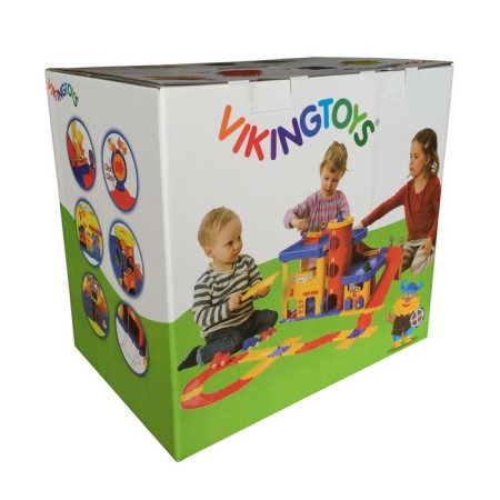 Game set "Three -level garage", with a staircase, with an road and cars-5