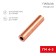 Copper sleeve GM 4-3 (4mm² - Ø3mm) (in package 100 pcs.) Rexant