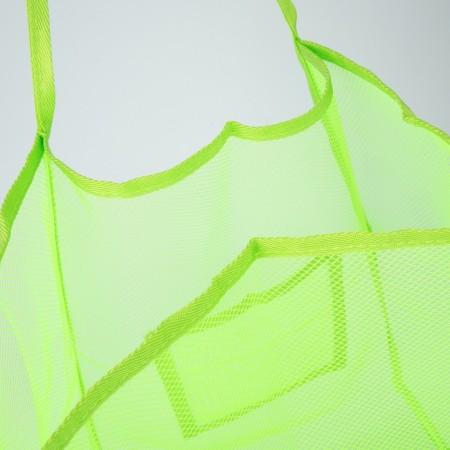 Bag Schoper beach, grid, 41x32x26 cm, green color-4