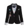 Female jacket, black color, size 42