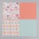 A set of scrapbooking paper 12 sheets 12 designs "School weekdays" 160 grams 15.2x15.2 cm