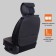 Frokes on the seat, universal Senator Instyle, Eco -leather, 2pcs, brown