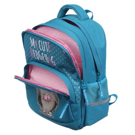School backpack Bruno VisConti "Hedgehog", 40 x 30 x 19 cm, ergonomic back, pencil case as a gift-8