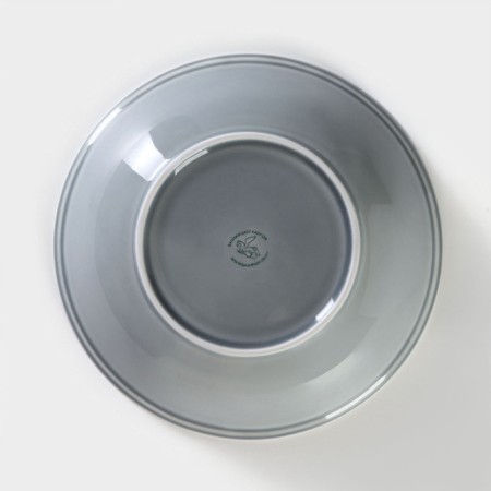 Porcelain salad "watercolor", 1 l, the color is light gray-3
