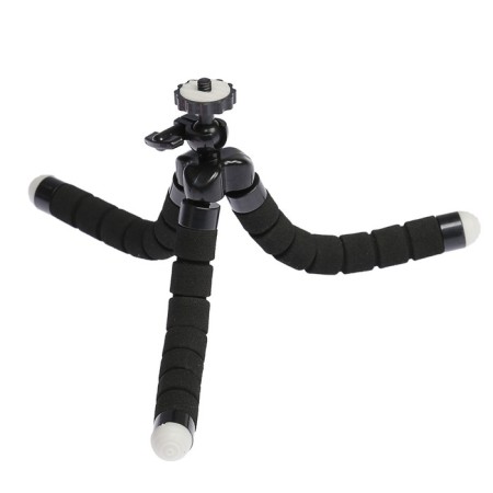 Luazon-Treasel tripod is desktop, for phone, flexible legs, height 17 cm, black-7