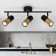 Lamp wall-flowing spot RIVOLI BELLADONNA 3XGU10 15 watts turning