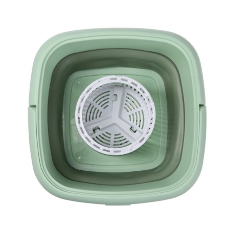 Portable mini-stying machine LWM-04 with a bucket of 6 l, folding, green-4