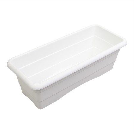 Box for flowers, 40 × 17.5 × 13.5 cm, 6 l, white