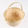 Wicker basket, 26x12/30 cm, yellow, bamboo