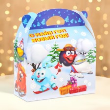 New Year. Gift box New Year's Baul 