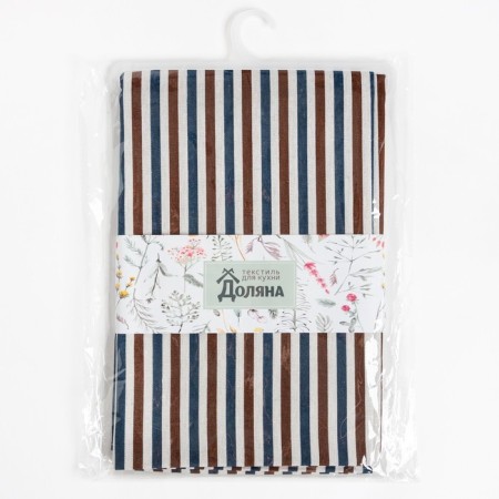 Baby Dolyana 145x145cm, strip color blue-brown, 100% p/e, matting, 200 g/m-8