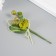 Decorative bouquet "rose" with brilliance, 5x9 cm, light green