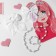 Set "chosen" 4 items: 2 elastic bands, beads, bracelet color white