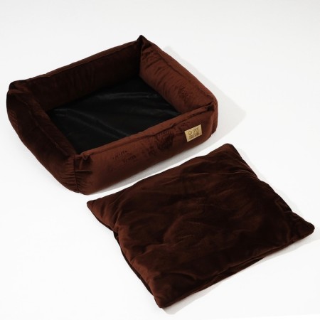 Lynchik for cats and dogs velor Pet Lab, 45 x 40 x 15 cm, dark brown-1