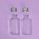 Storage set, 2 bottles of 50 ml, 9 × 3 cm, silver/transparent color