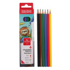 Pencils 6 colors KOH-I-NOOR Lion 3551, cardboard packaging, euro suspension