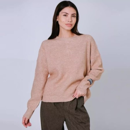 Women's sweater, beige color, size 44-48 (One size)-1