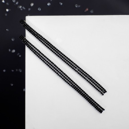Clips "ice" classic, black color in ferrous metal-1