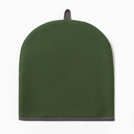 Грелка на чайник Этель Home collection green 28х28см, 56%лён, 44%хл-4